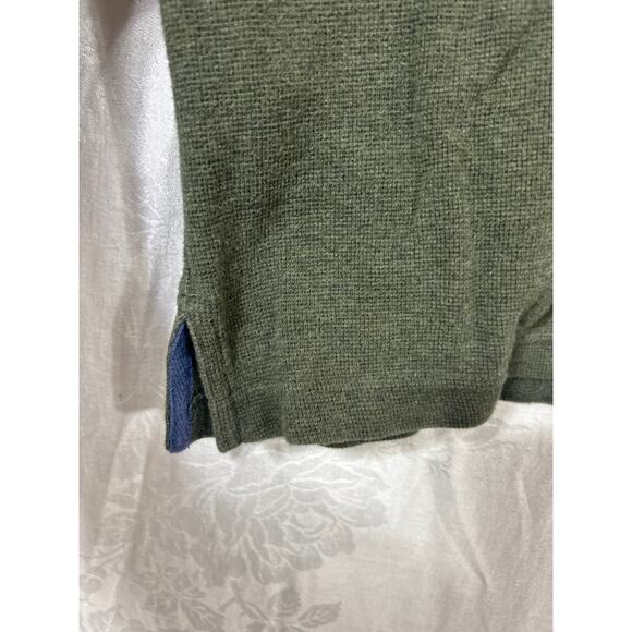 LL Bean Thermal Long Sleeve XXL TALL Green Waffle Knit VTG Cotton - Picture 2 of 7